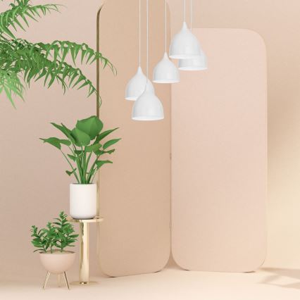 Csillár zsinóron NOAK 5xE27/15W/230V szürke