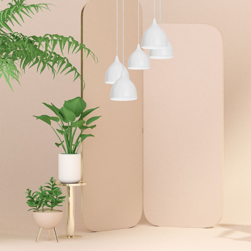 Csillár zsinóron NOAK 5xE27/15W/230V szürke