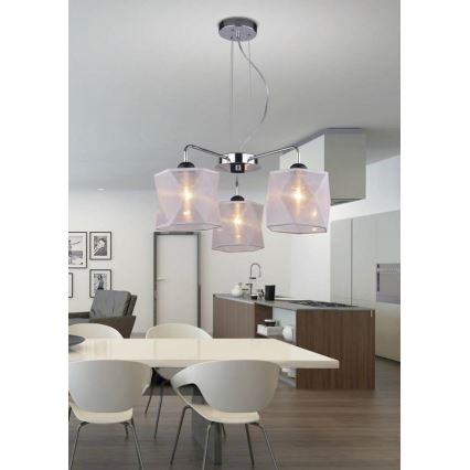 Csillár zsinóron NOSJA 3xE27/40W/230V