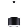 Csillár zsinóron NOVA 1xE27/15W/230V átm. 40 cm fekete