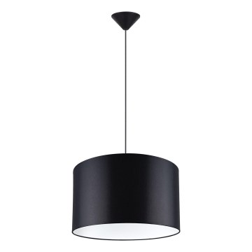 Csillár zsinóron NOVA 1xE27/15W/230V átm. 40 cm fekete