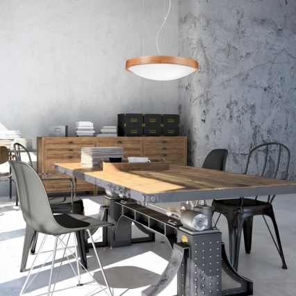 Csillár zsinóron OAK SLIM 3xE27/60W/230V ø 47 cm tölgy