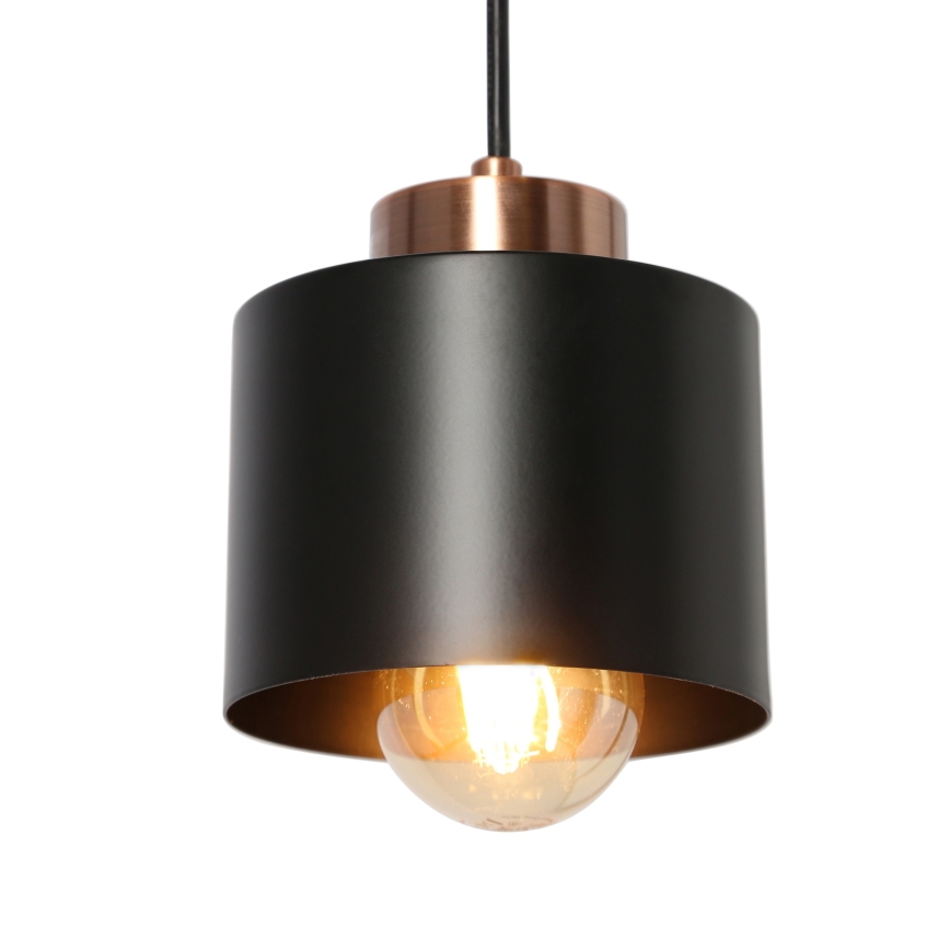 Csillár zsinóron OLENA 1xE27/60W/230V fekete