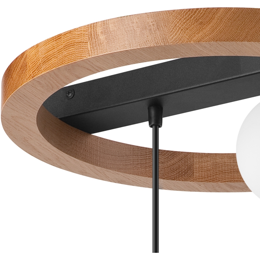 Csillár zsinóron OTIS 1xG9/5W/230V + 2xE27/15W/230V tölgy