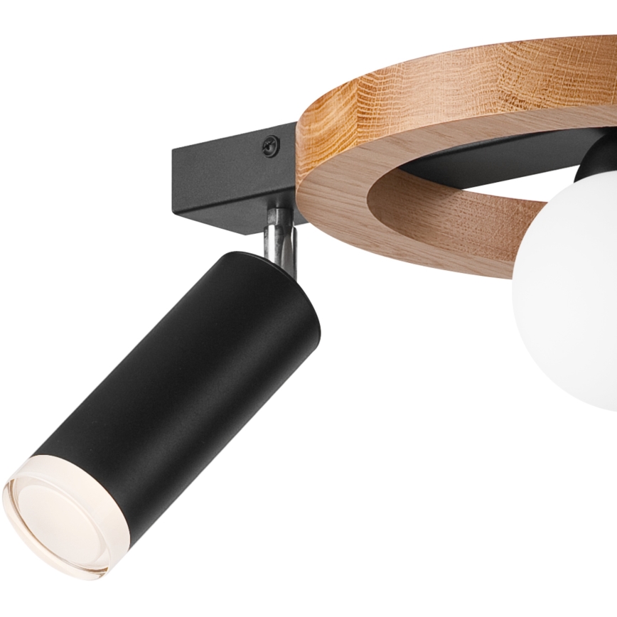 Csillár zsinóron OTIS 1xG9/5W/230V + 2xE27/15W/230V tölgy