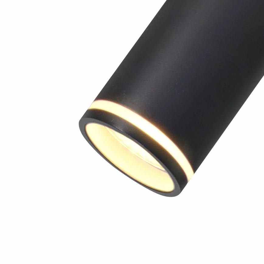 Csillár zsinóron PÁRIZS 6xGU10/12W/230V fekete