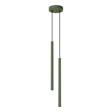 Csillár zsinóron PASTELO 2xG9/8W/230V zöld