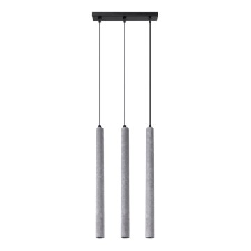Csillár zsinóron PASTELO 3xG9/8W/230V beton
