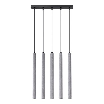 Csillár zsinóron PASTELO 5xG9/8W/230V beton