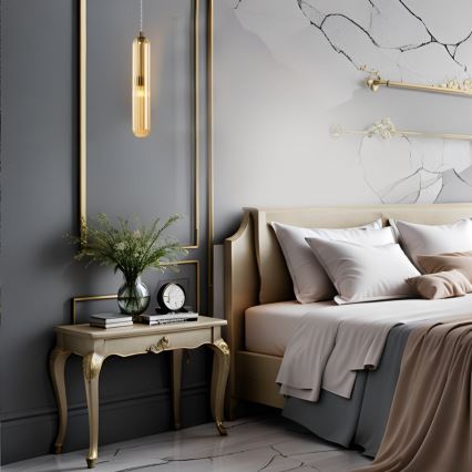 Csillár zsinóron PAX 1xG9/9W/230V arany