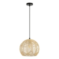 Csillár zsinóron PELO 1xE27/40W/230V átm. 30 cm rattan