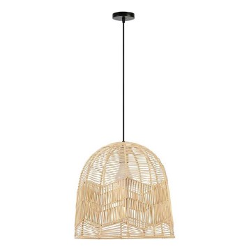 Csillár zsinóron PELO 1xE27/40W/230V átm. 50 cm rattan