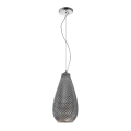 Csillár zsinóron PETRA 1xE27/60W/230V szürke