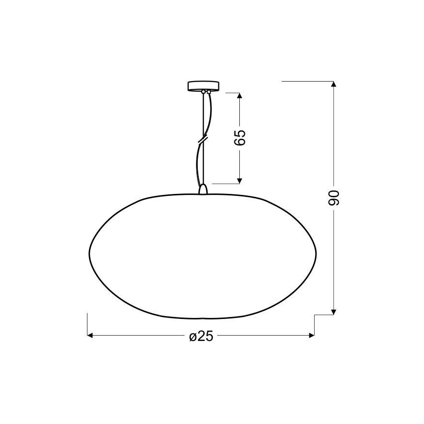 Csillár zsinóron PINIA 1xE27/60W/230V