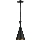 Csillár zsinóron PINIO 1xE27/60W/230V átm. 19 cm fekete