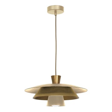 Csillár zsinóron PLATO 1xE27/15W/230V bézs/arany