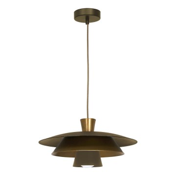 Csillár zsinóron PLATO 1xE27/15W/230V réz/arany