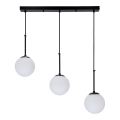 Csillár zsinóron POMPEI 3xE27/40W/230V fekete