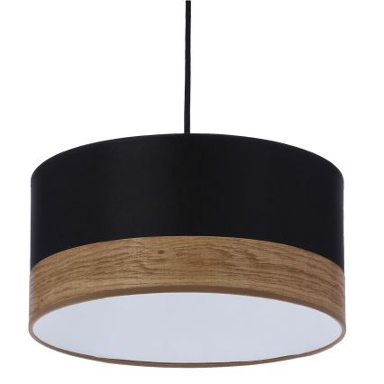 Csillár zsinóron PORTO 1xE27/60W/230V fekete/barna