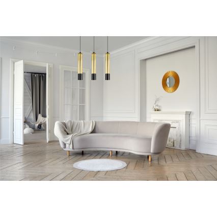 Csillár zsinóron PRESCOT 3xGU10/40W/230V arany