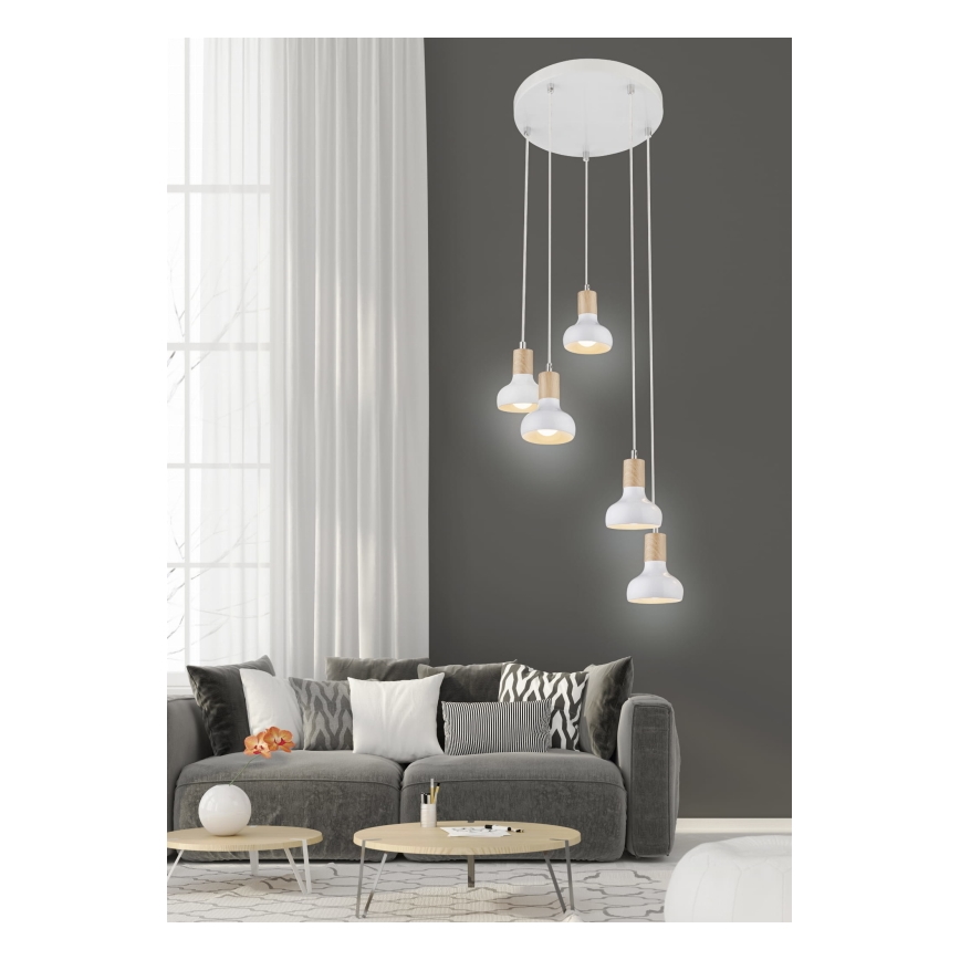 Csillár zsinóron PUERTO 5xE14/40W/230V