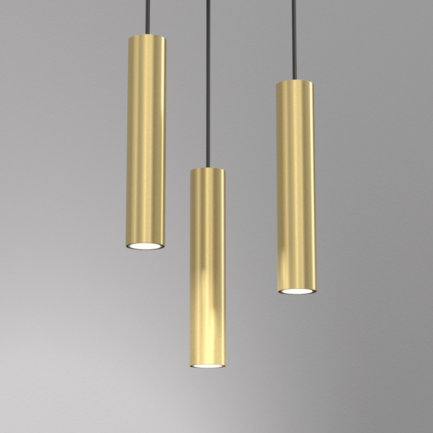 Csillár zsinóron RAITO 3xGU10/8W/230V sárgaréz