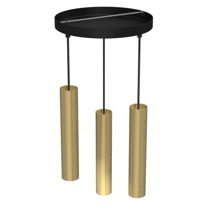 Csillár zsinóron RAITO 3xGU10/8W/230V sárgaréz