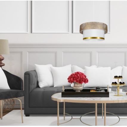 Csillár zsinóron RESSA 1xE27/60W/230V arany