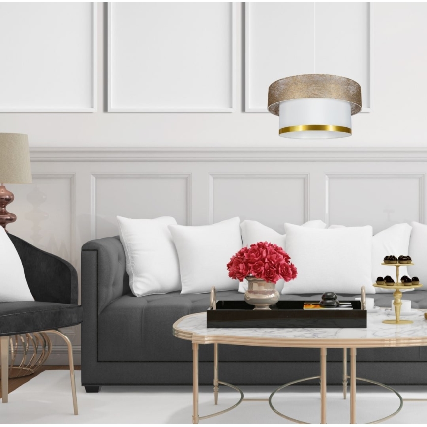 Csillár zsinóron RESSA 1xE27/60W/230V arany