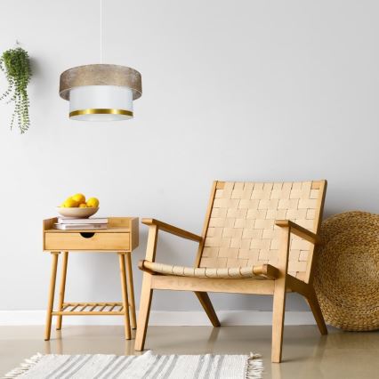 Csillár zsinóron RESSA 1xE27/60W/230V arany