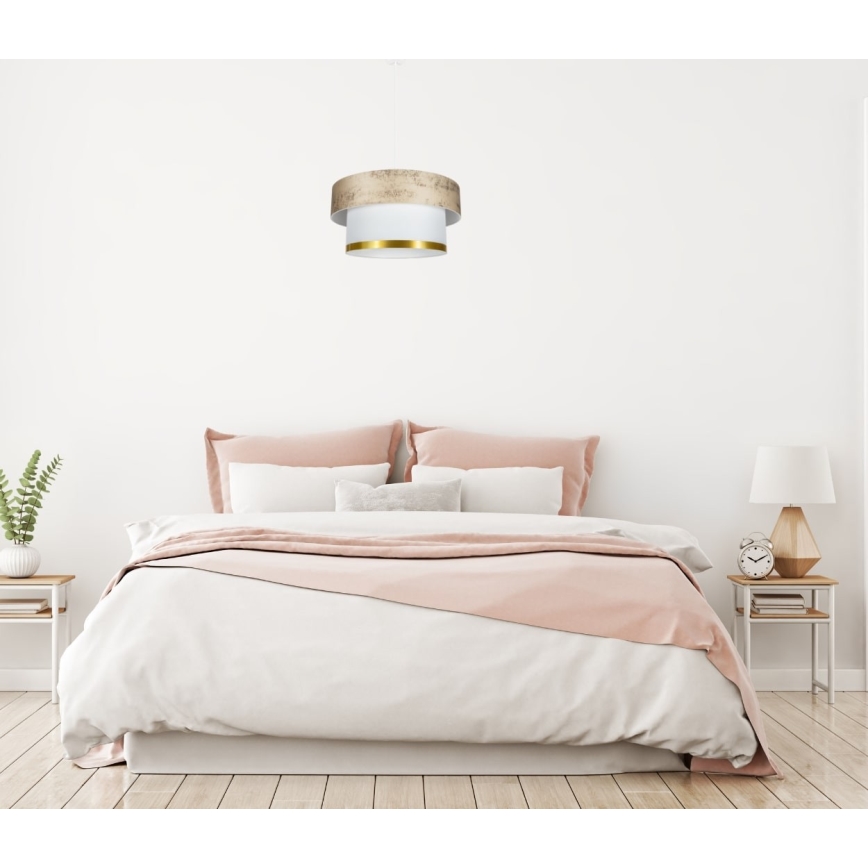 Csillár zsinóron RESSA 1xE27/60W/230V arany