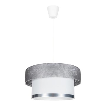 Csillár zsinóron RESSA 1xE27/60W/230V ezüst