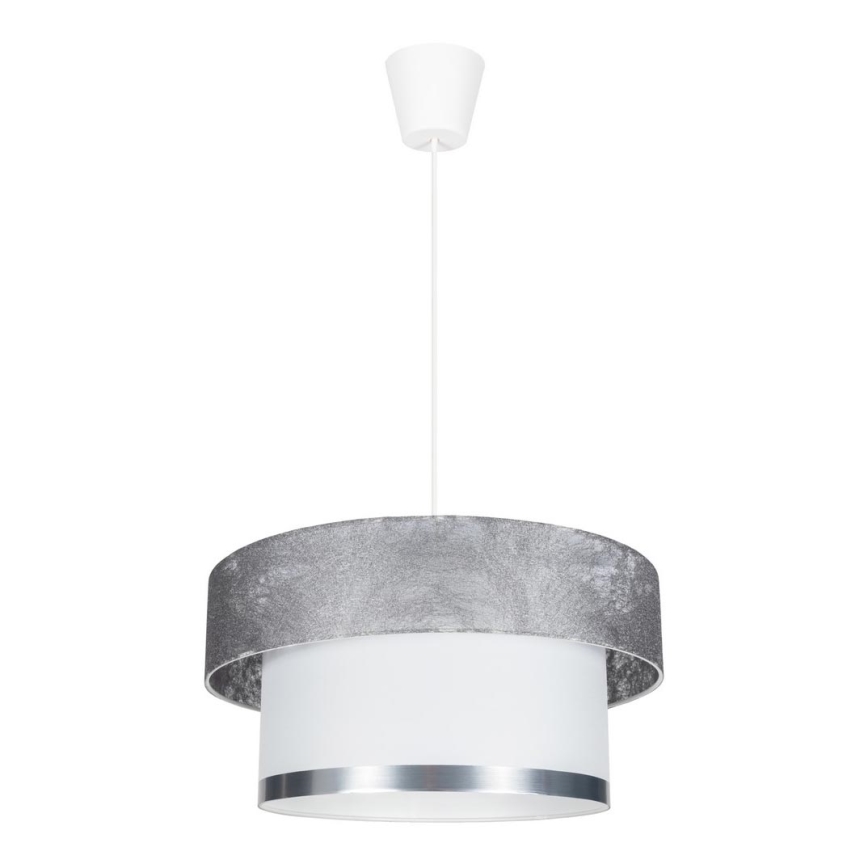 Csillár zsinóron RESSA 1xE27/60W/230V ezüst