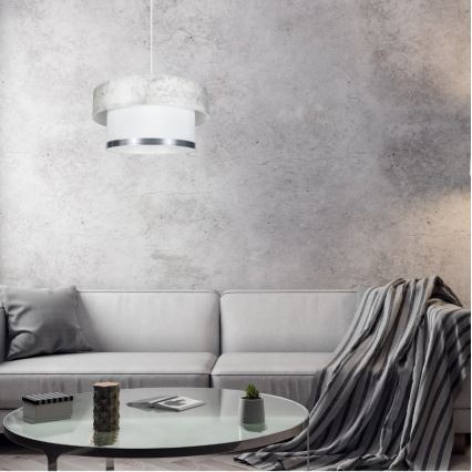 Csillár zsinóron RESSA 1xE27/60W/230V krémes