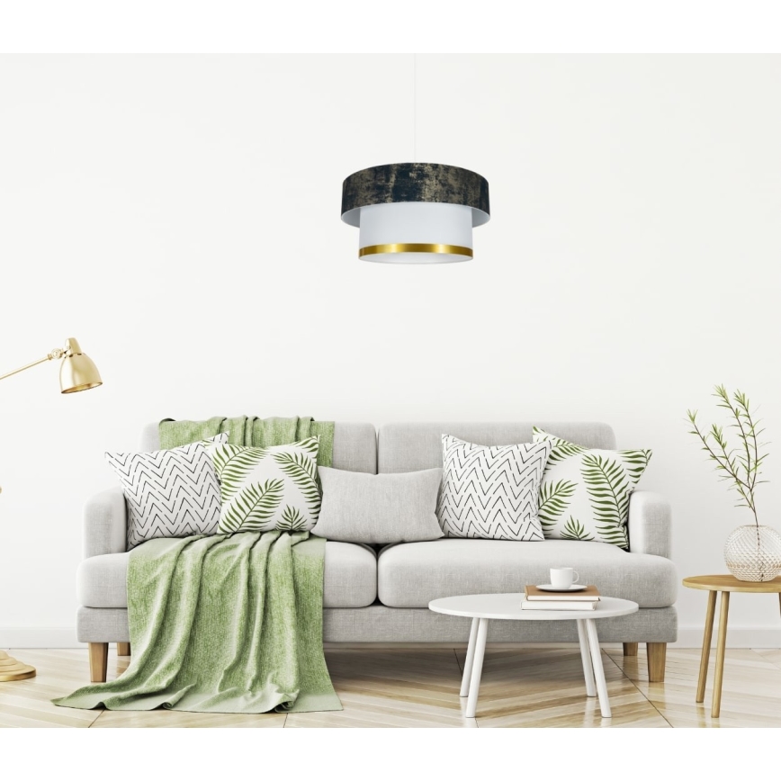 Csillár zsinóron RESSA 1xE27/60W/230V zöld