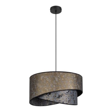 Csillár zsinóron REZO 1xE27/60W/230V szürke/arany