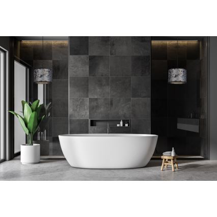 Csillár zsinóron REZO 1xE27/60W/230V szürke