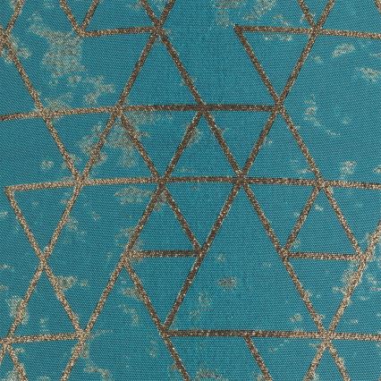 Csillár zsinóron REZO 1xE27/60W/230V türkiz/arany