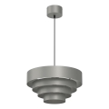 Csillár zsinóron RINGS 1xE27/15W/230V szürke