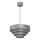 Csillár zsinóron RINGS 1xE27/15W/230V szürke