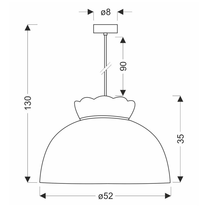 Csillár zsinóron ROSSINI 1xE27/40W/230V