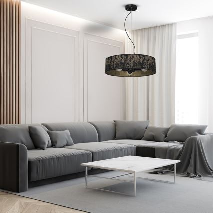 Csillár zsinóron SATINO 3xE27/60W/230V arany