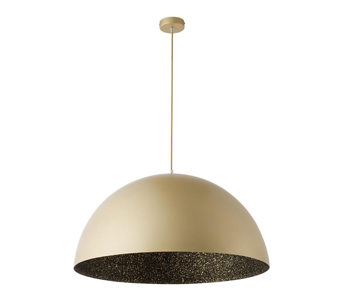 Csillár zsinóron SFERA 1xE27/60W/230V átm. 70 cm arany/fekete