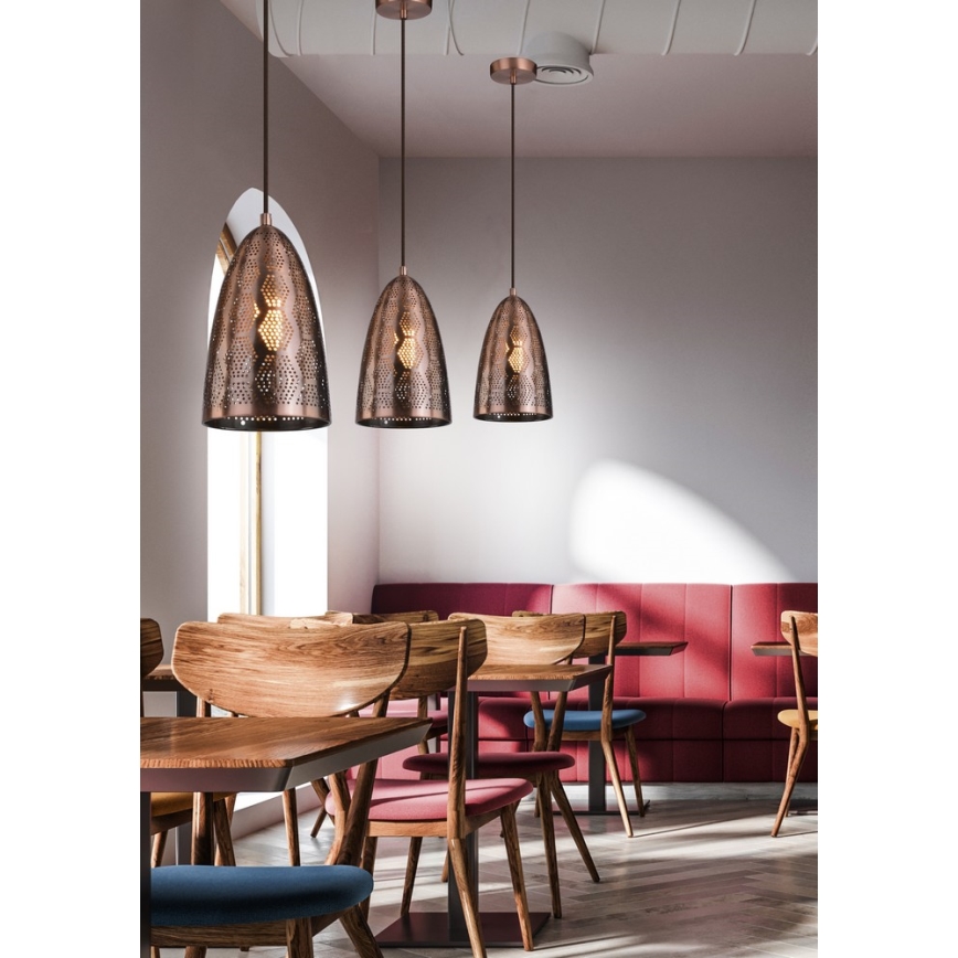 Csillár zsinóron SFINKS 1xE27/60W/230V réz