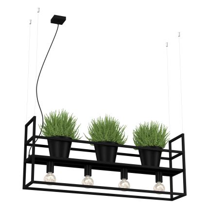 Csillár zsinóron SHELF 4xE27/60W/230V