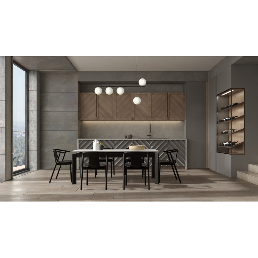 Csillár zsinóron SILIA 5xG9/12W/230V fekete