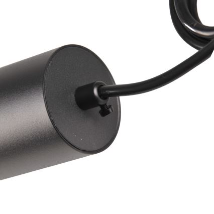 Csillár zsinóron sínrendszerhez MARIBEL 3xGU10/10W/230V + 1 m sín rendszer fekete