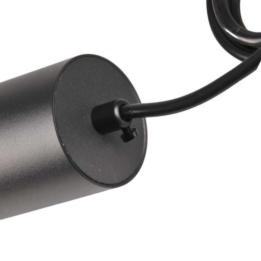 Csillár zsinóron sínrendszerhez MARIBEL 3xGU10/10W/230V + 1 m sín rendszer fekete