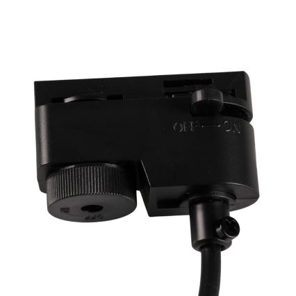 Csillár zsinóron sínrendszerhez MARIBEL 3xGU10/10W/230V + 1 m sín rendszer fekete