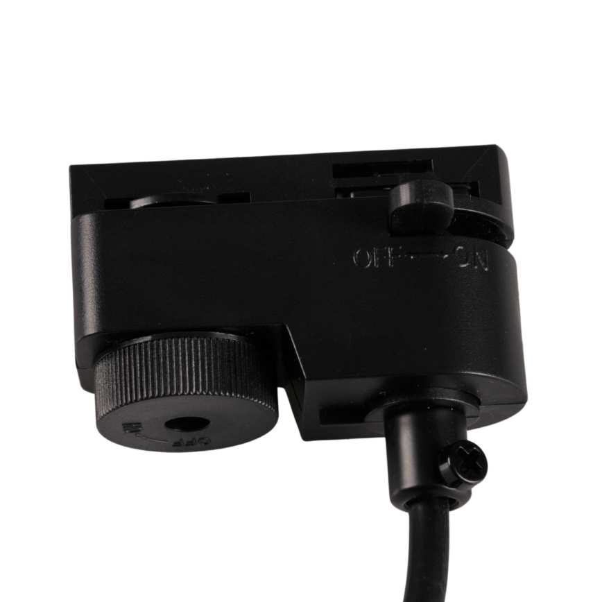 Csillár zsinóron sínrendszerhez MARIBEL 3xGU10/10W/230V + 1 m sín rendszer fekete